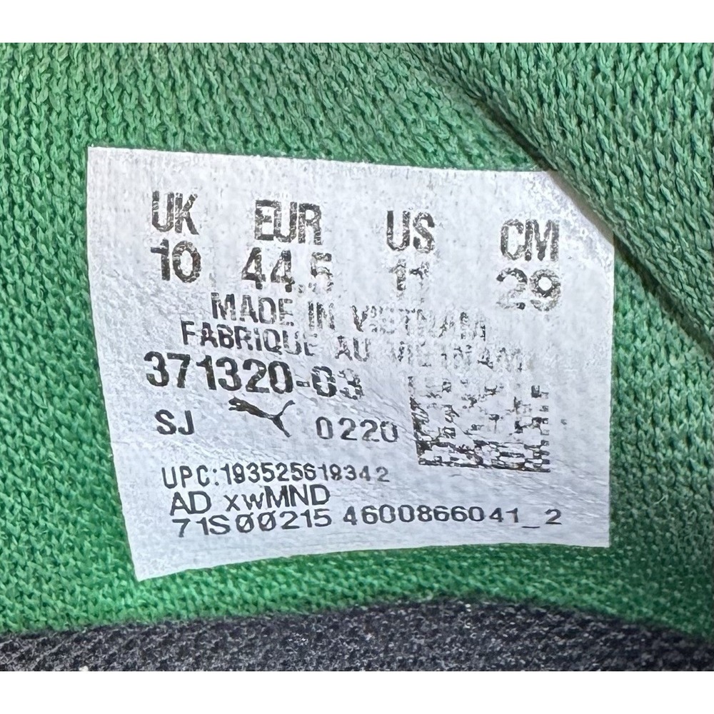 Puma Future Rider Game On Black Green Yellow sneaker shoes men's size 11 - Picture 5 of 12